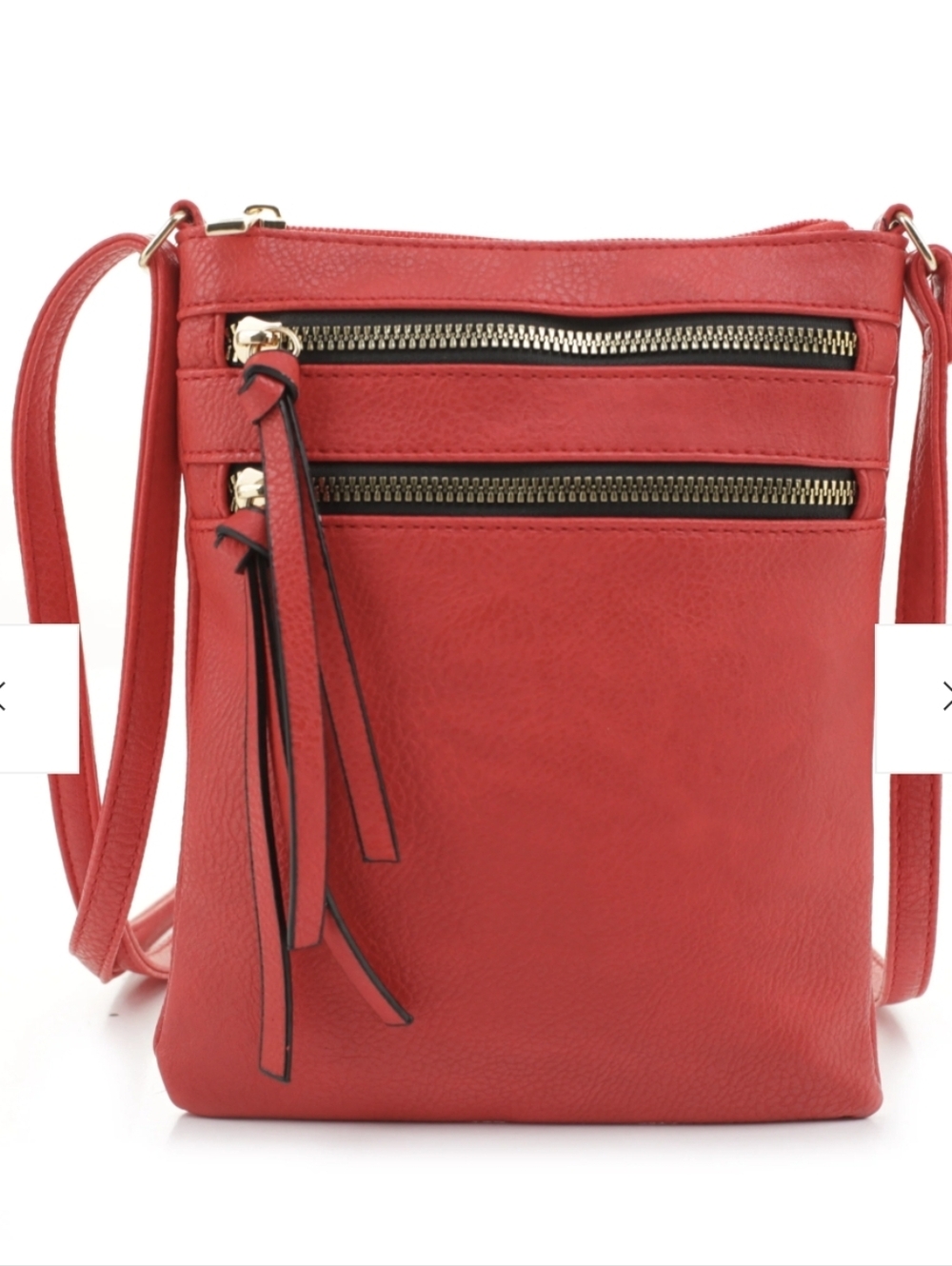 Triple Zipper Crossbody
